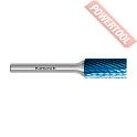 Борфреза твердосплавная с покрытием Blue-Tec форма B 6х18х6х50 мм насечка HP-1 KARNASCH 11.5017-050