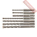 Набор буров SDS-Plus 5/6/6/8/8/10/12 мм 2 грани 7 шт MILWAUKEE Contractor 2C 4932471244