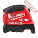 Рулетка измерительная 5 м 35 мм с метрической и футовой шкалой MILWAUKEE Premium Wide Blade Gen II 5 м