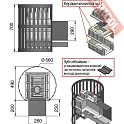 Печь каменка для бани и сауны ВЕЗУВИЙ Легенда Ковка 16 270