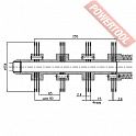 Вал шпиндель для фрезеровальных машин MCS-613, MCS-615E СПЛИТСТОУН MCS-615E.040