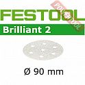 Шлифовальные круги FESTOOL Brilliant 2 STF D90/6 P220 BR2/100