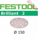 Шлифовальный круг FESTOOL Brilliant 2 STF D150/16 P400 BR2/100