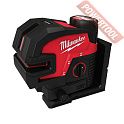 Лазерный уровень построитель плоскостей MILWAUKEE M12 CLL4P-301C